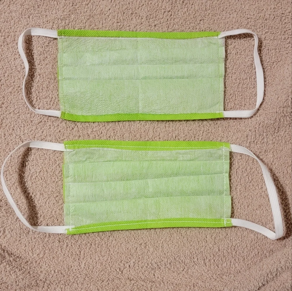 Clearance! Lime green face masks